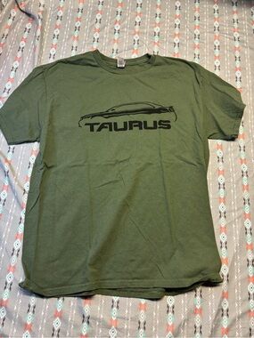 💢Olive Green ‘Taurus' Graphic Tee